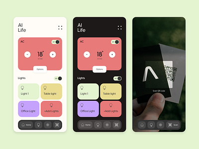AI Life app branding creative design logo product design smart home ui ux xd design