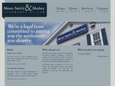 Moses Smith & Markey law lawyer legal new bedford website