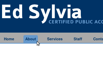 Ed Sylvia accountant accounting cpa financial logo nav
