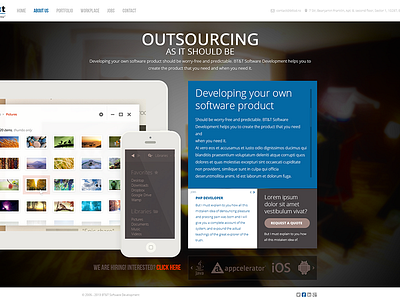 Outsourcing webdesign website