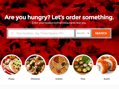 Swipe Order Homepage