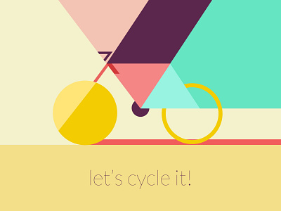 let's cycle it! adobe aftereffects art artist artwork colorful cycle design designer illustration vector weekend