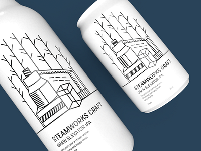 Steamworks Craft Brewing Co. adobedimension brand identity branding design graphic design packagingdesign packagingpro product design