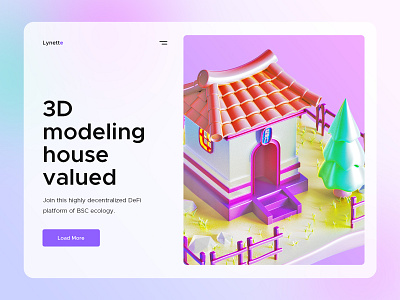 house 3d design illustration ui ux