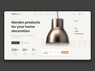 Decoration Landing page