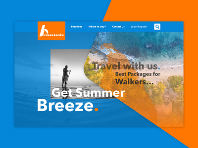 Landing Page 003 breeze breezelanka dailyui dailyui003 dailyuichallege homepage landingpage srilanka summertime ui uidesign