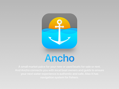 App Icon 005 ancho anchor app icon design appicon dailyui dailyui005 dailyuichallenge