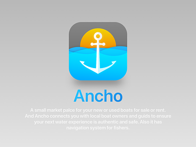 App Icon 005 ancho anchor app icon design appicon dailyui dailyui005 dailyuichallenge