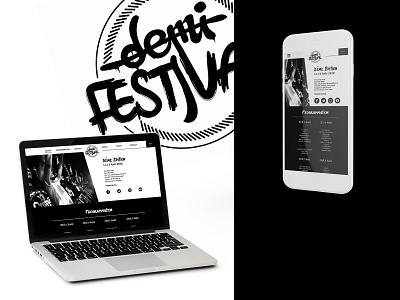 Hip-hop festival - Web Design event festival hip hop music website design