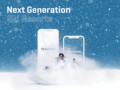 Traverse | Communication tool for ski resorts app branding communication digital product photography skiing ui user interface ux website