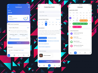 Event App app app design application event app ux