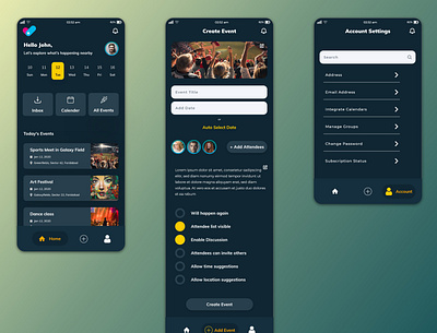 Scheduling App app design ux