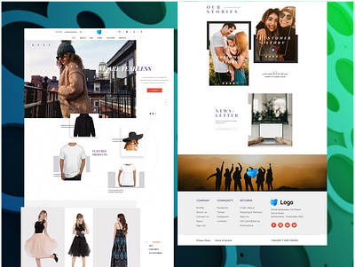 Fashion Store website design design ecommerce fashion online shop ux website design