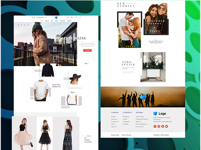 Fashion Store website design