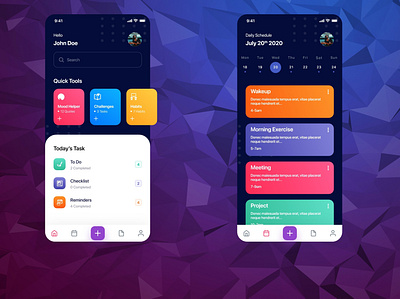 Task Organization App app design application task management ux