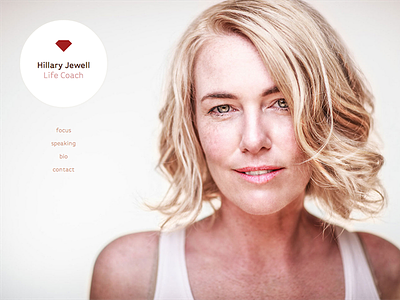 Hillary Jewell - Life Coach clean simple web design