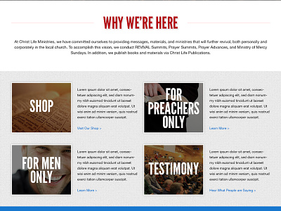 Christ Life Ministries - Body flat design responsive design web design