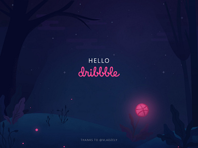 Hello Dribbble hellodribbble illustration