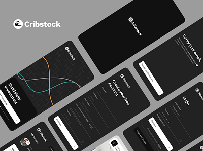 Cribstock - Real estate investment mobile app investment mobile app product design real estate stock stock investment ui uiux ux wallet