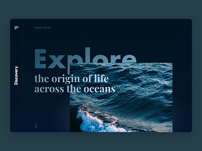 Discovery - Oceans design interface ui visual design