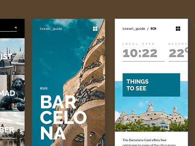 Detail travel guide app design interface mobile travel ui