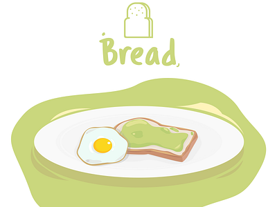 Bread - Illustration bread breadillustration breakfast eggs graphic graphic design graphicdesign green illustration illustrator vector vector artwork