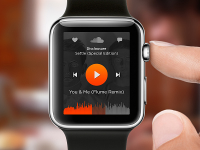 Soundcloud concept iWatch app app concept iwatch music sound soundcloud