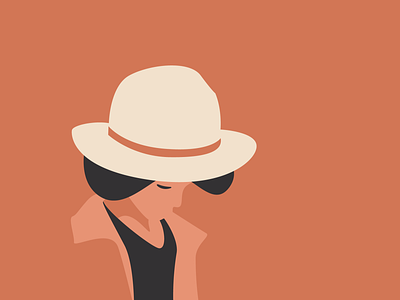 A Lovely Hat boy flat hat hat design illustration vector