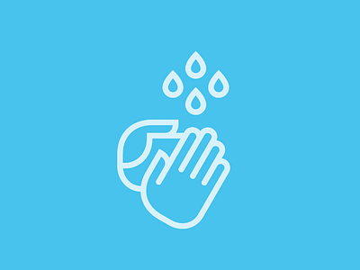 Hand Washing Icon By Sergey Furtaev On Dribbble