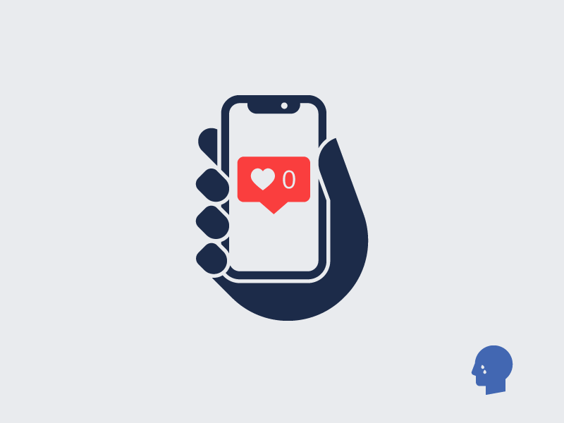 No Love Icons zero tears social network social media smartphone profile phone notification no man love like heart head hand frustration despair depression crying cry