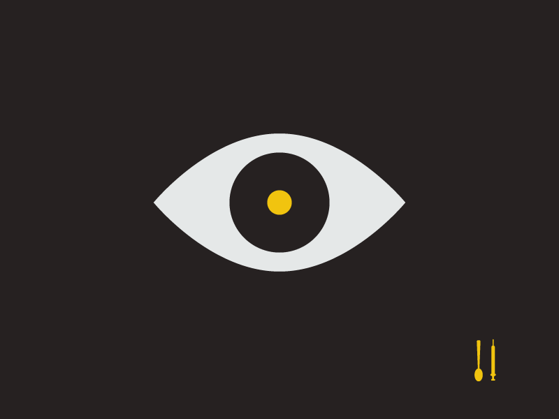 Junkie Icons unhealthy lifestyle syringe spoon pupil opium needle naked lunch minimalism junky junkie junk icon heroin eyeball eye drugs drug user addiction addicted abuse