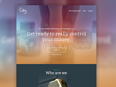 Landing with video background bitcoins bitter font landing page