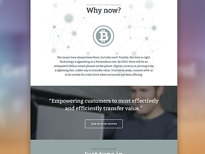 Landing page inner sections