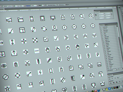 Outline Icon Set + Icon font icon icons line outline set stroke