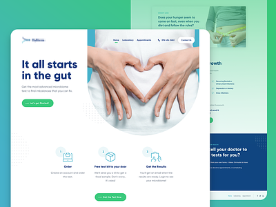 Landing Page - Healthcare Industry healthcare inspiration landing design ui designer ux designer website