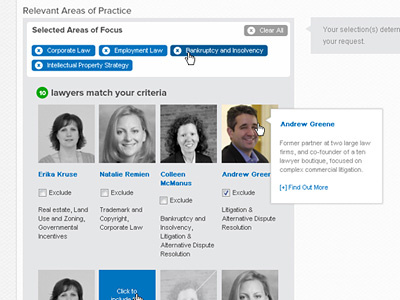 Lawyer Finder design ui ux web