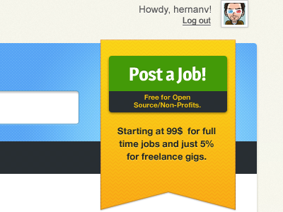 Post a Job Call Out call out design ui ux web