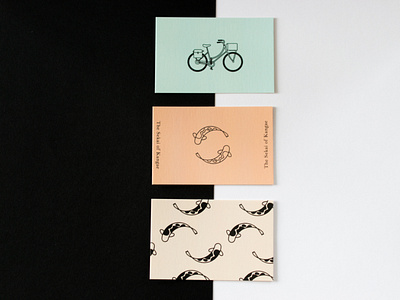 Printed business cards