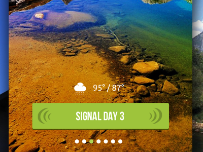 Signal app mobile ui