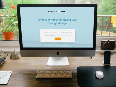 Sonder & Rise Splash Page