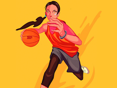 Basketball Girl illustration 品牌 设计