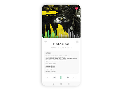 Music Player - Mobile UI Design android app dailyui design minimal mobile app mobile ui music music app ui uidesign whitespace