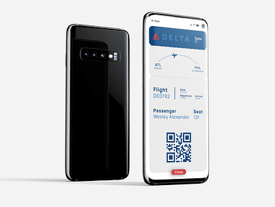 Airline Ticket airline ticket android android app app dailyui design minimal mobile app mobile ui ui uidesign ux