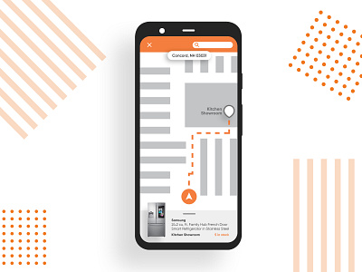 Home Depot Store Map android android app app dailyui ecommerce location app map minimal mobile app mobile ui tracking ui uidesign uiux