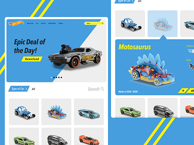 Hotwheels website design