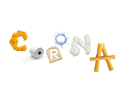 Corona corona covid19 design pandemie typographie virus