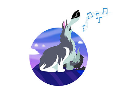Husky character color digital dog husky illustration illustrator vector vectorart