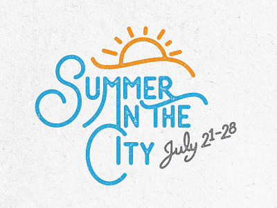 Summer in the City typography