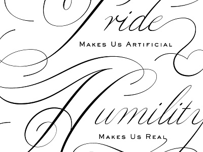 Humility Quote lettering