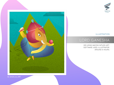 Lord Ganesha adobe art artist design details illustration illustrator